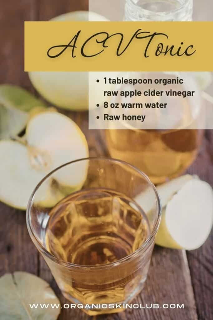 apple cider vinegar tonic glowing skin drink