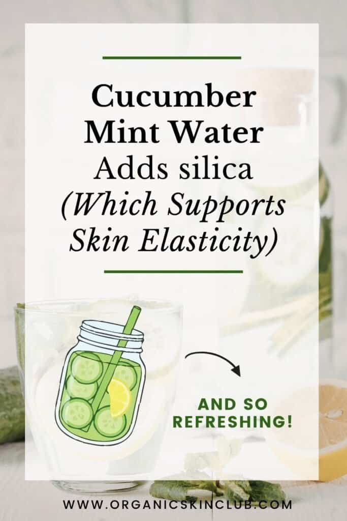 cucumber mint water infused glowing skin drink