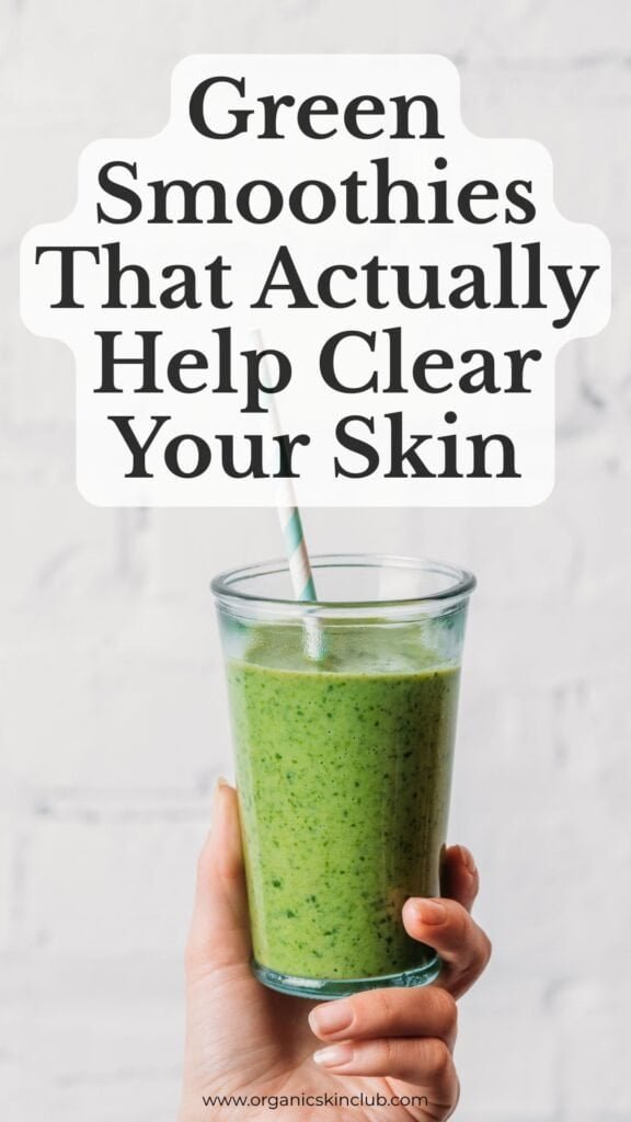 Tropical clear skin smoothie with mango and turmeric