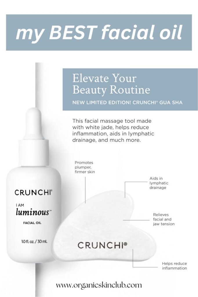my best organic facial oil by Crunchi
